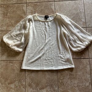 W5 Cream Puff Sleeve Blouse